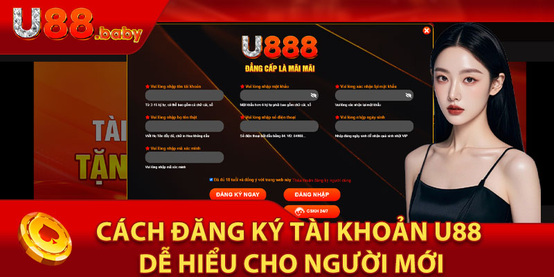 Cách Đăng Ký Tài Khoản U88 Dễ Hiểu Cho Người Mới