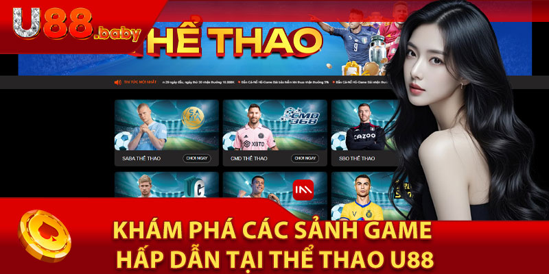 Khám Phá Các Sảnh Game Hấp Dẫn Tại Thể Thao U88