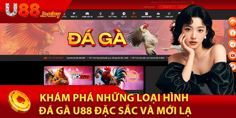 Khám Phá Những Loại Hình Đá Gà U88 Đặc Sắc Và Mới Lạ